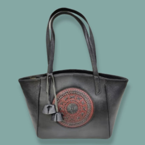 Starco Genuine Leather Women's Tote Bag -7